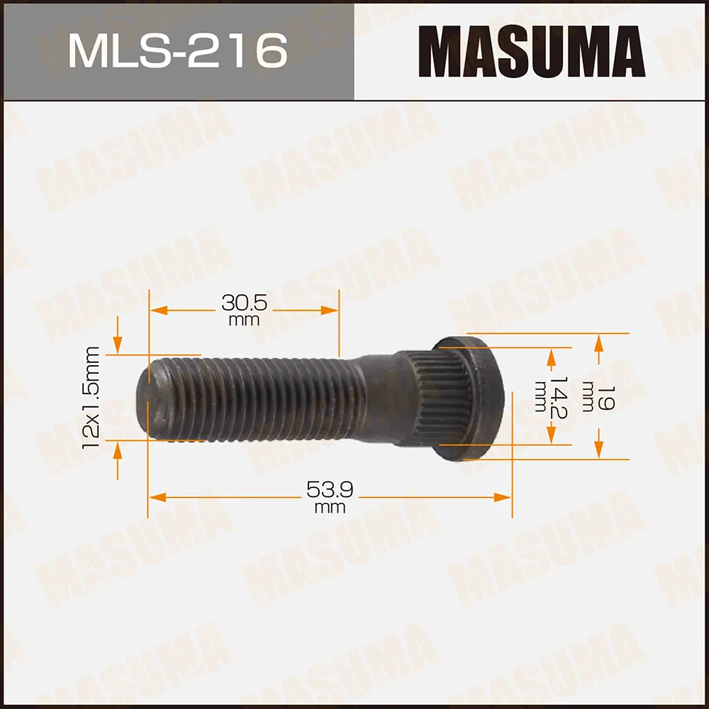 Шпилька колесная LEXUS GX470 MASUMA MLS-216