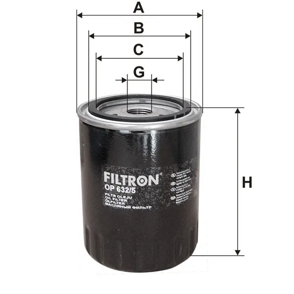 Фильтр масляный FILTRON OP632/5