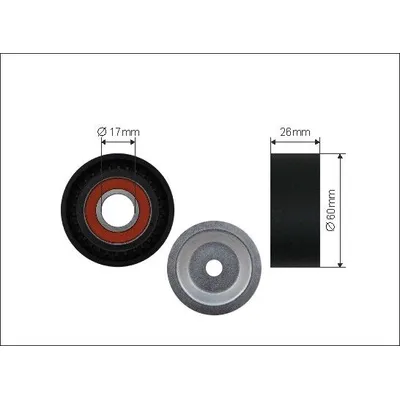 РОЛИК П КЛИН. РЕМНЯ PSA BERLINGO, XSARA, 206, PART CAFFARO 0394
