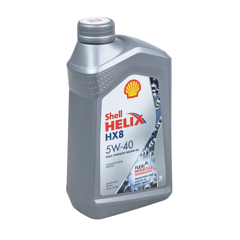 Масло моторное SHELL Helix HX8 SN+ 5W-40 синтетическое 1 л 550051580