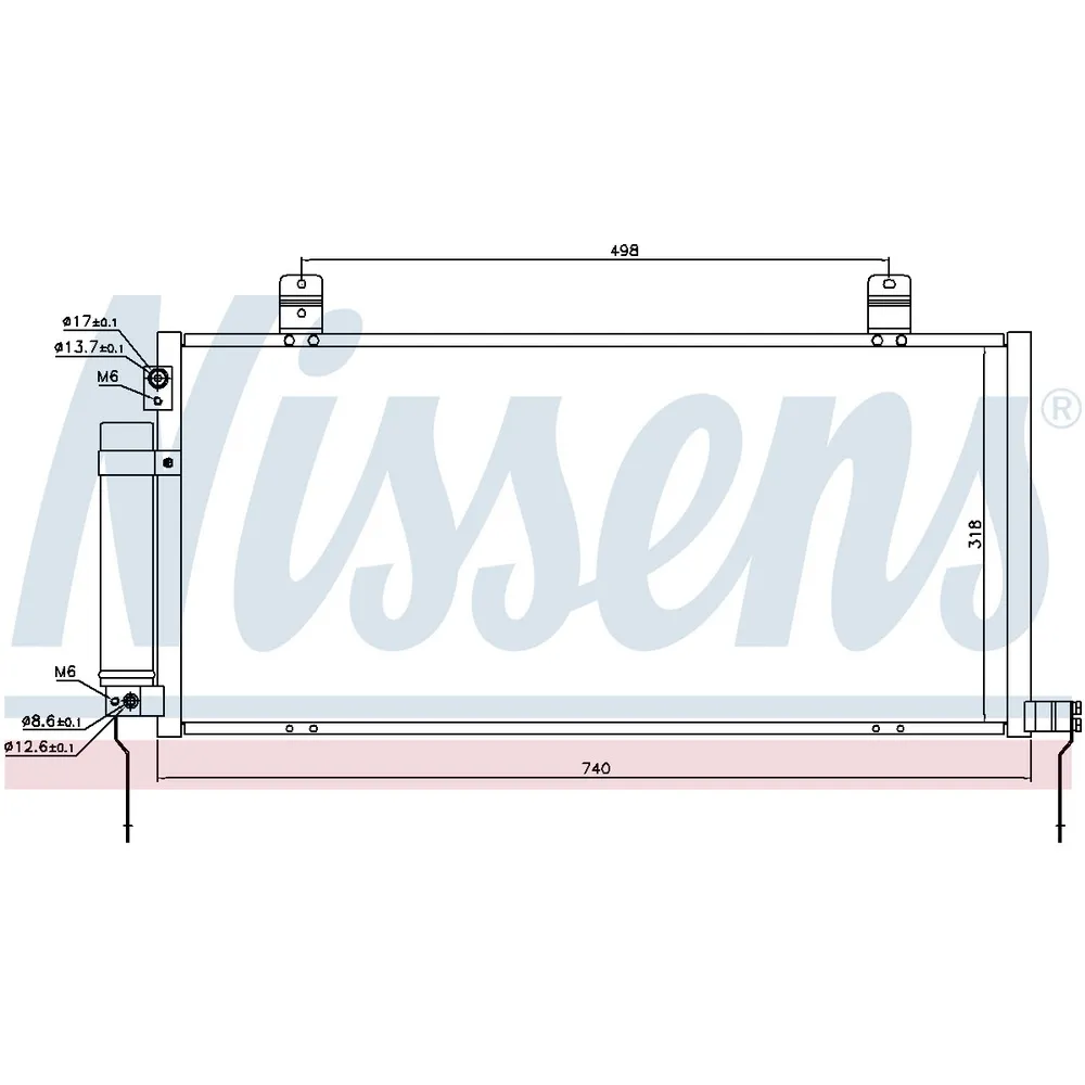 Радиатор кондиционера NISSENS 940164