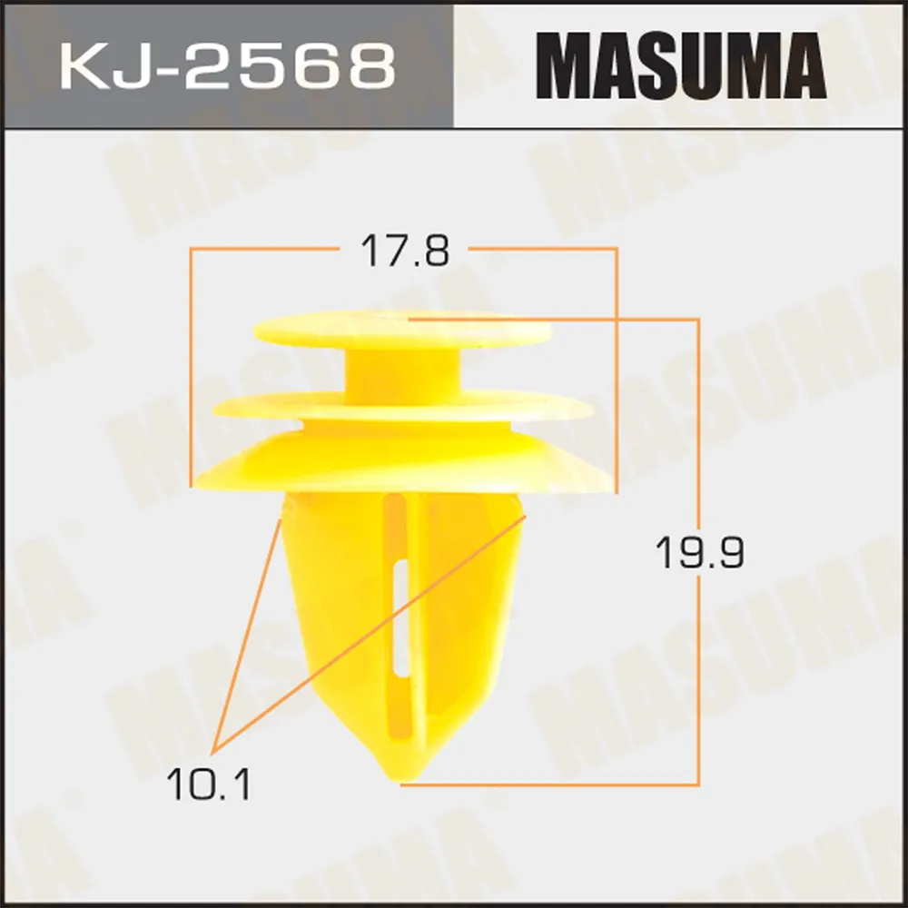Клипса универс. 2568-KJ [уп.50] MASUMA KJ-2568