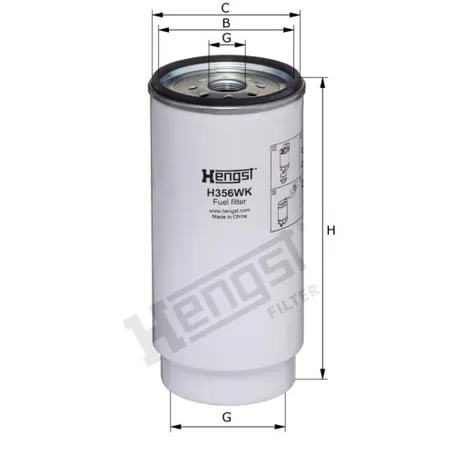 Фильтр топливный  HENGST H356WK