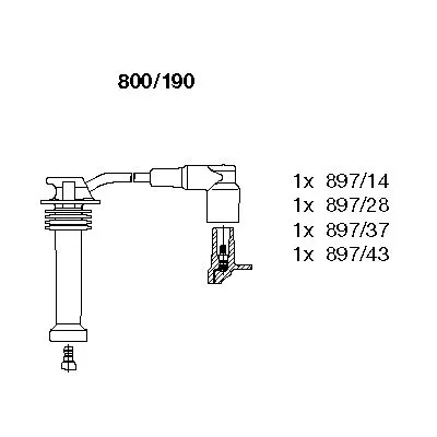 Высоковольтные провода BREMI 800190