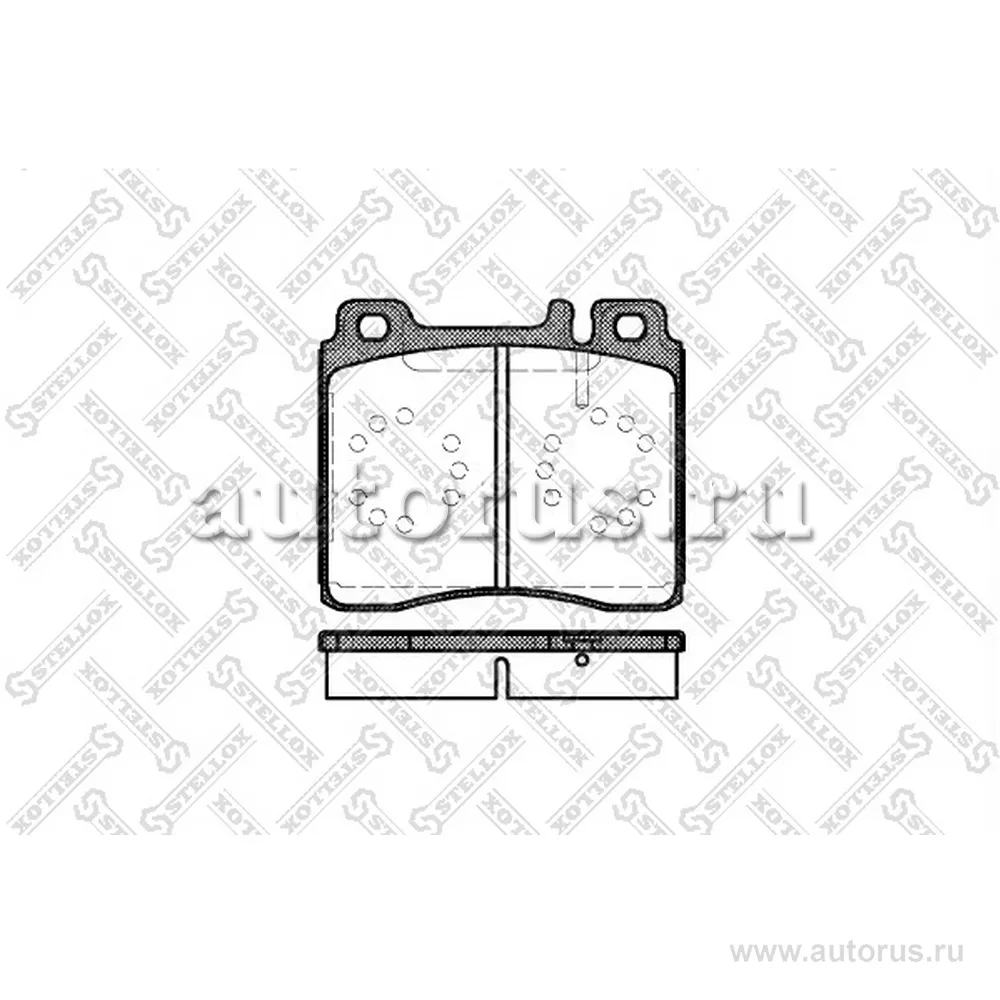 Колодки дисковые п. с антискрип. пл. MB W140 2.8-6.0/3.0TD/3.5TD 9 STELLOX 431 000B-SX