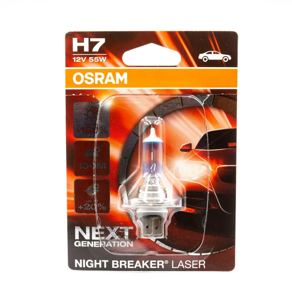 Лампа 12V H7 55W PX26d OSRAM NIGHT BREAKER LASER 64210NL-01B