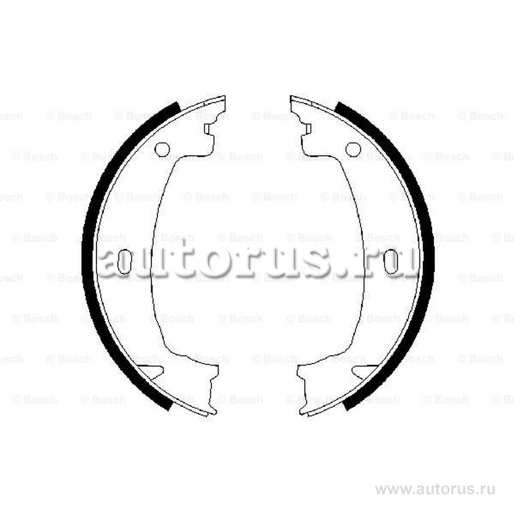 Колодки стояночного тормоза BOSCH 0 986 487 608