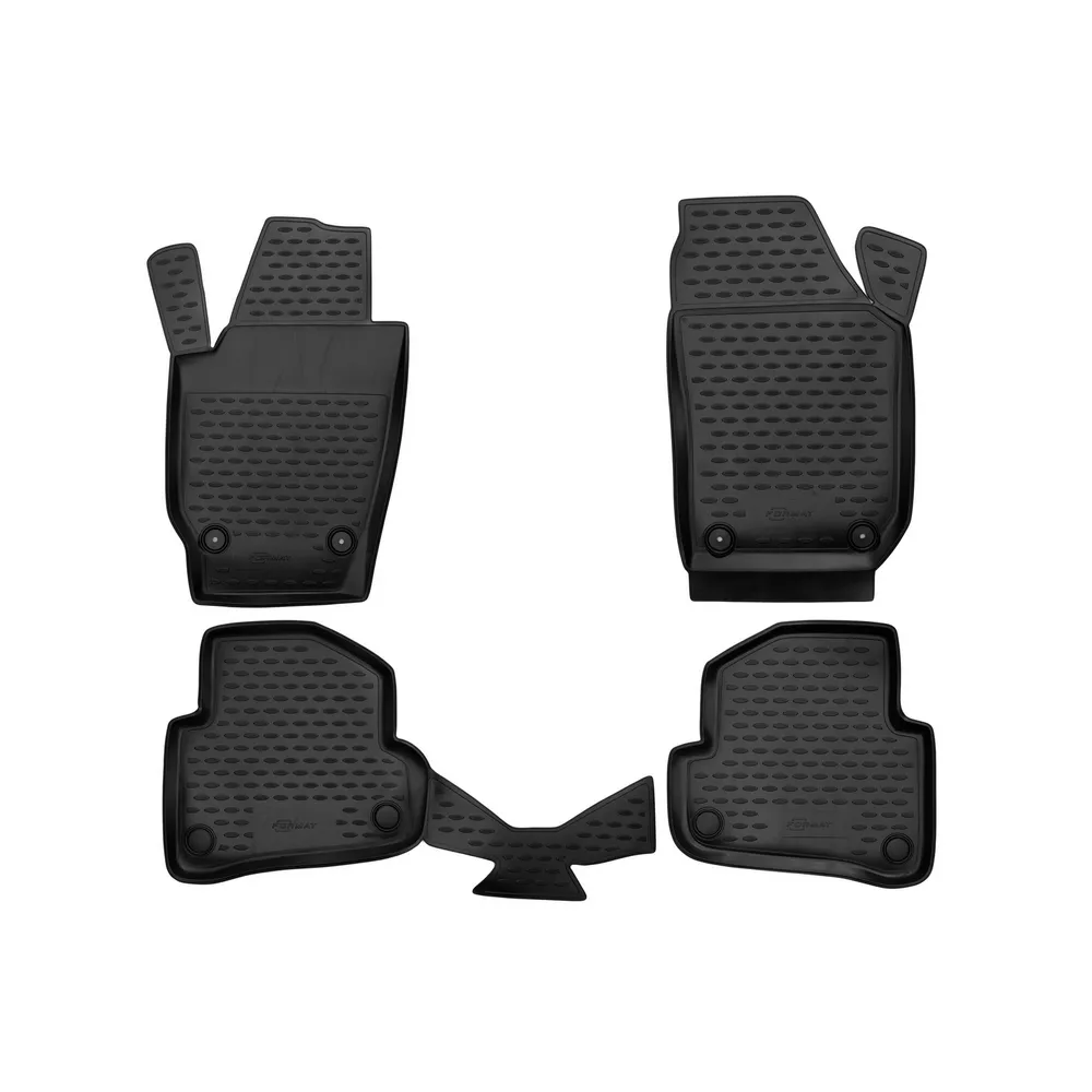 Коврики в салон SKODA Fabia 2007->, 4 шт. (ПУ, повышенная износостойкость) FORMAT FORMAT.45.06.210kh