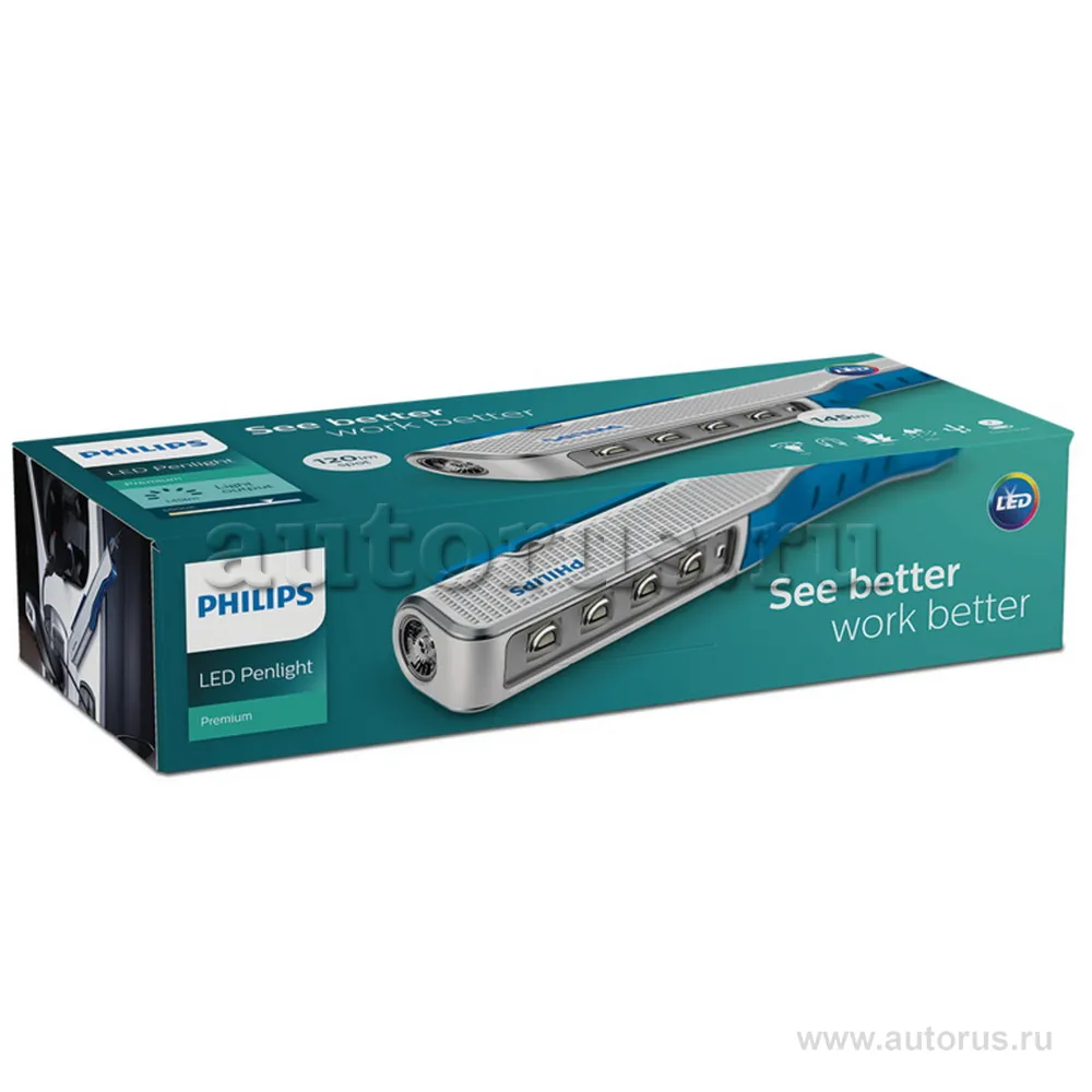 Фонарь LED Inspection lamps, Penlight Premium Gen2, работа от аккумулятора PHILIPS LPL28RECHX1