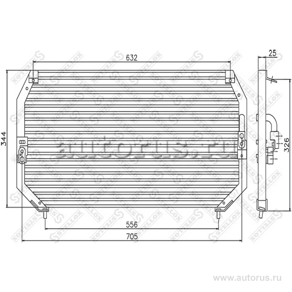 Радиатор Toyota Carina all 94-98 STELLOX 1045014_SX