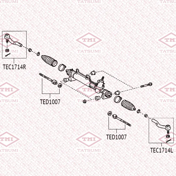 Наконечник рулевой тяги R TOYOTA Camry/Avalon 01-> TATSUMI TEC1714R