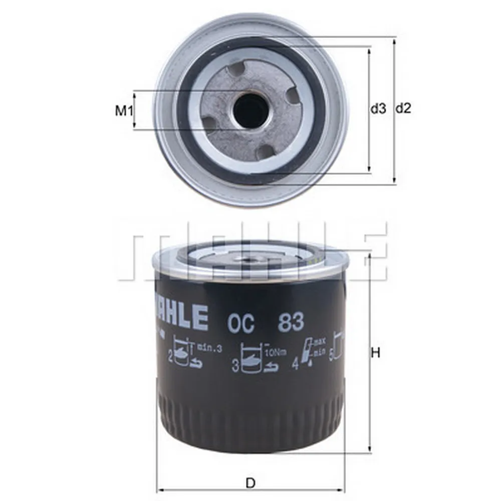 Фильтр масляный UNIVERSAL Truck KNECHT/MAHLE OC83