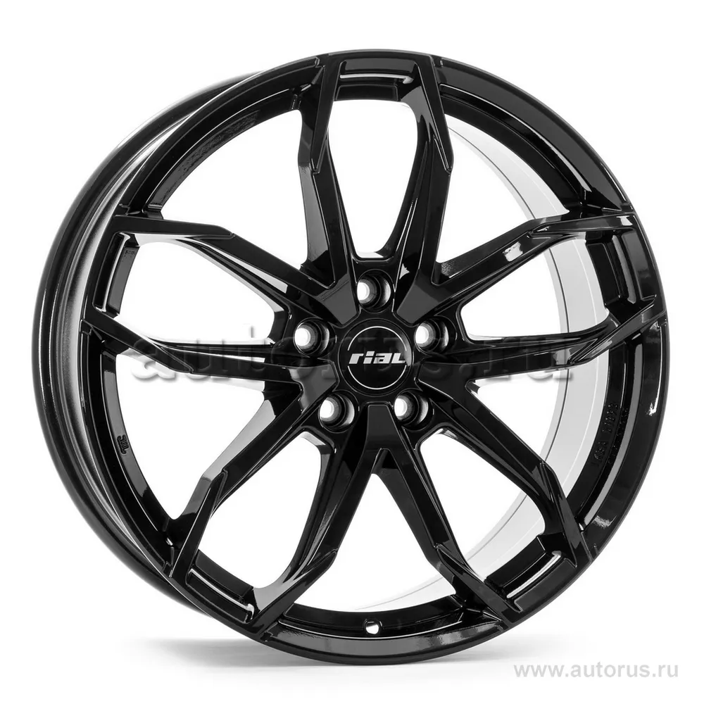 Диск литой R17 7.5J 5x108/63.4 ET52.5 Rial Lucca Diamond Black LUC75752F52-6