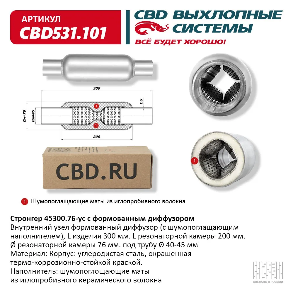 Стронгер 45300.76 с формованным диффузором. CBD531.101
