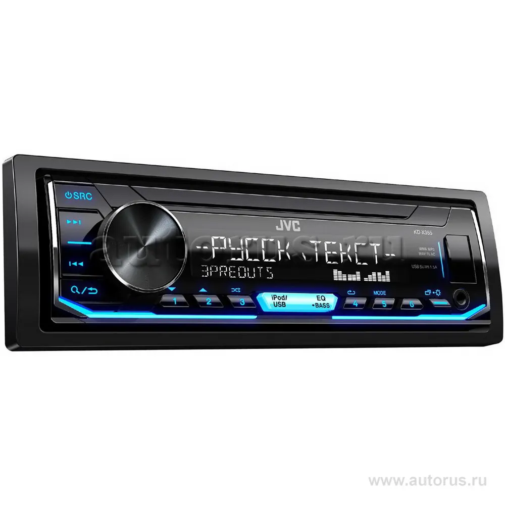 Автомагнитола ,MP3 JVC KD-X355, 4x50 вт, USB