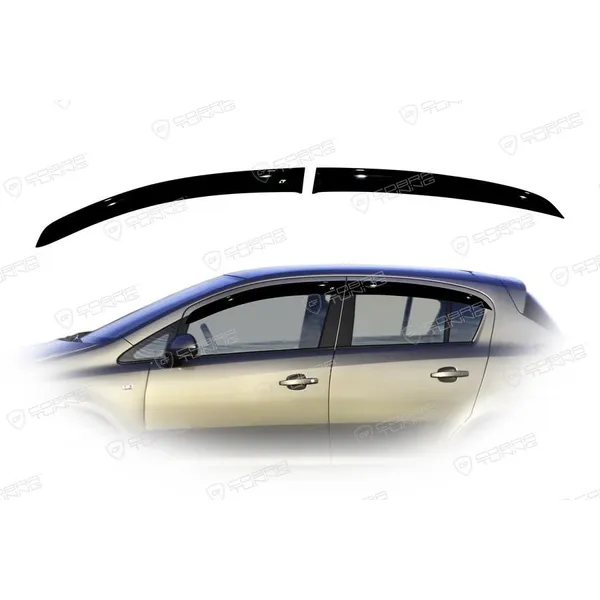 Дефлектора на окна Opel Corsa D 5d 2006EuroStandard деф.окон Cobra Tuning OE10806