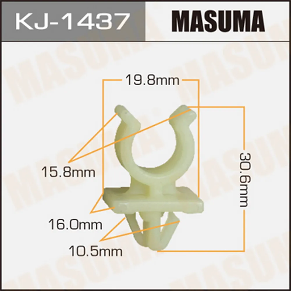 Клипса крепежная MASUMA 1437-KJ KJ1437