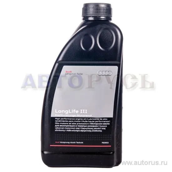 Масло моторное VAG Longlife III 5W-30 синтетическое 1 л GAU 052 195 M2