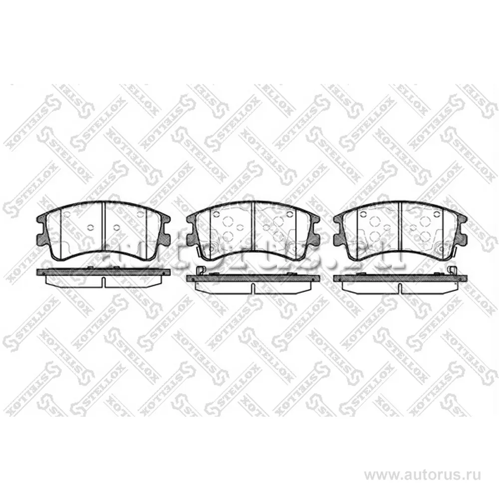 Колодки дисковые передние Mazda 6 GG/GY 2.0Di 136HP/2.0i/2.2i 02> STELLOX 981 002B-SX