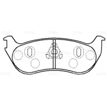Колодки задние FORD Exptorer (USA) 96- CTR GK0163