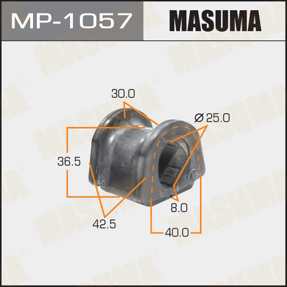 Втулка стабилизатора MASUMA /rear/ DELICA SPACE GEAR/ PF# уп.2 MASUMA MP1057