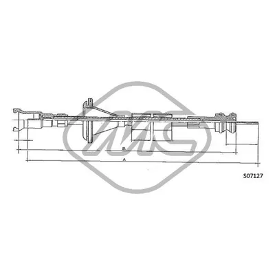 Трос спидометра JUMPER BZ 18 MM.?1402 Metalcaucho 81240