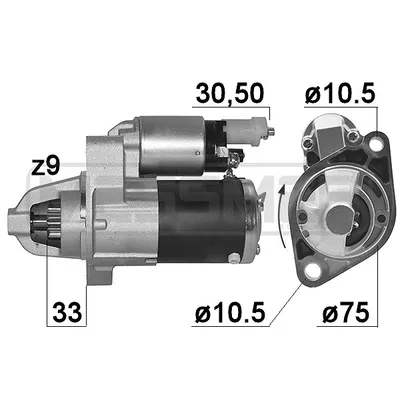 Стартер HONDA ACCORD 03-08 ERA 220990