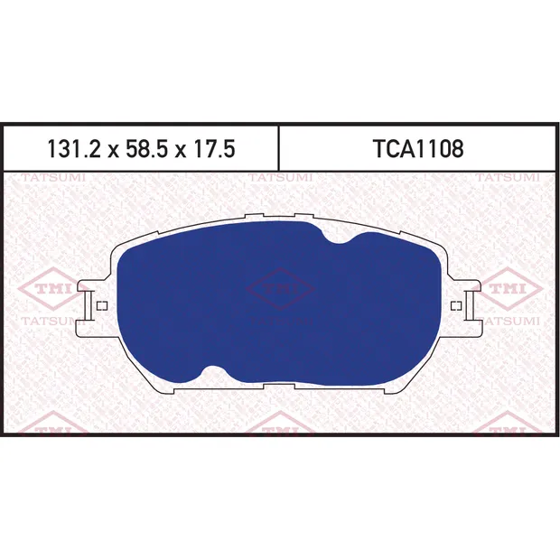 Колодки тормозные дисковые передние TOYOTA Camry 01-> TATSUMI TCA1108