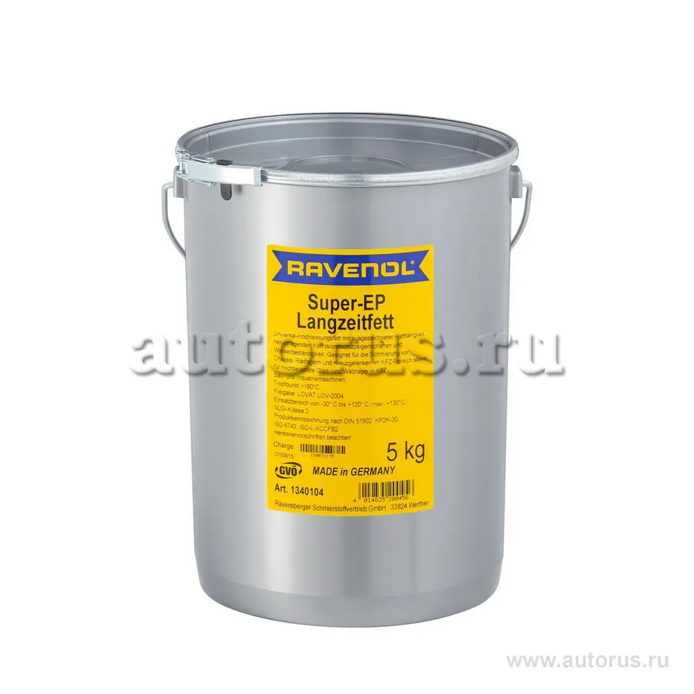 Смазка RAVENOL Super EP-Langzeitfett (5кг)  1340104-005 (4014835200456)