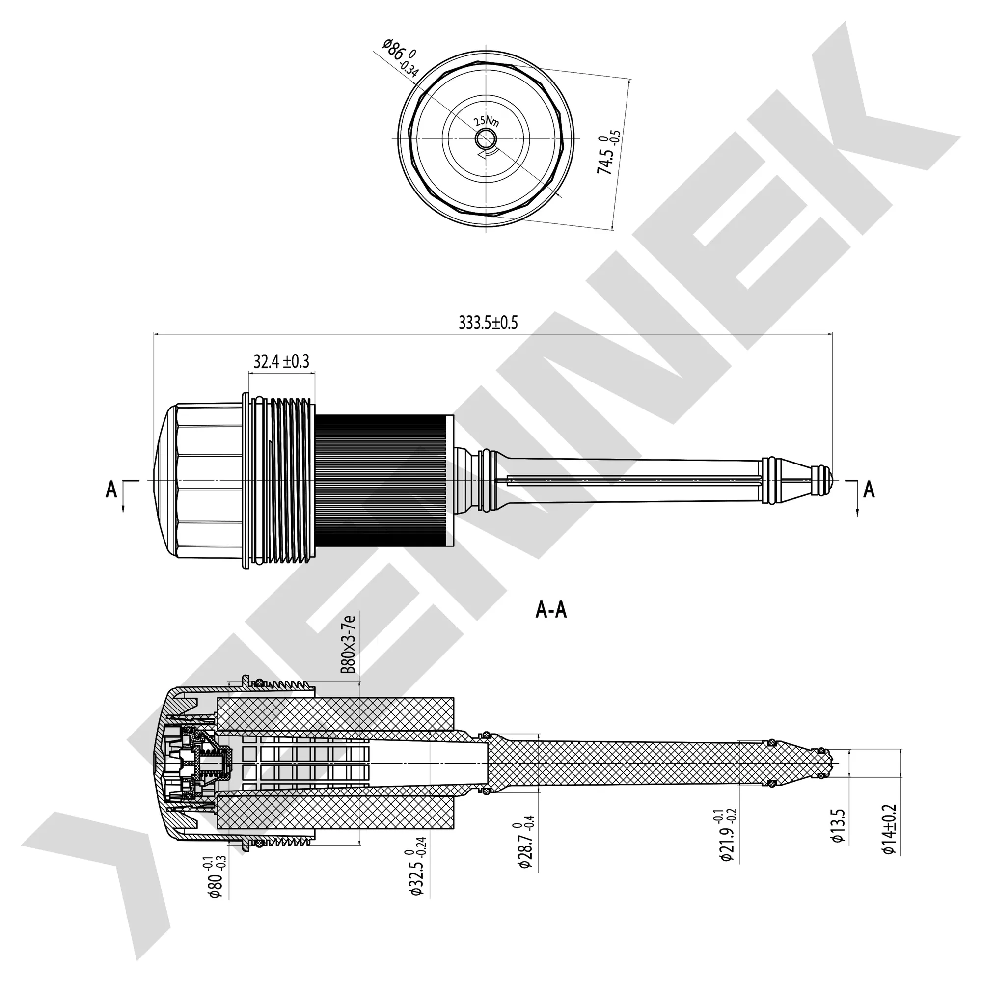 Крышка корпуса масляного фильтра с фильтром MERCEDES W163, W220 ,W211 02-09 ZENNEK DOC0005