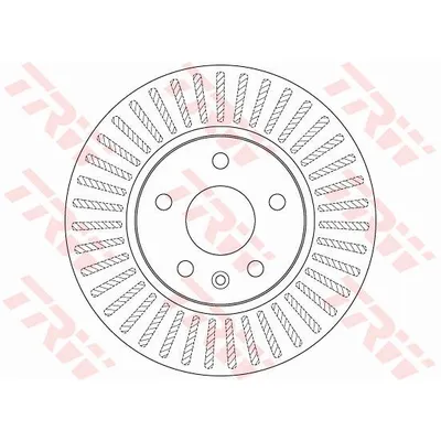 Диск тормозной передний CHEVROLET CRUZE/OPEL ASTRA J TRW DF7475