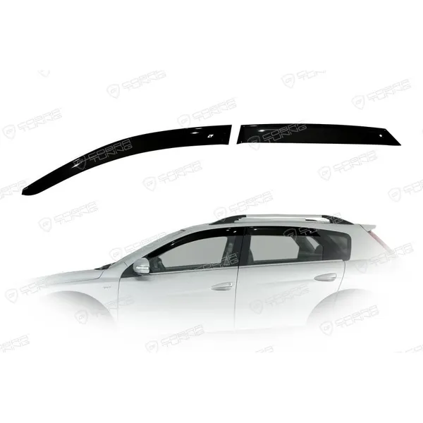 Дефлектора на окна DongFeng Fengshan H30 Cross 2011/S30 2011EuroStandard деф.окон Cobra Tuning DE30111