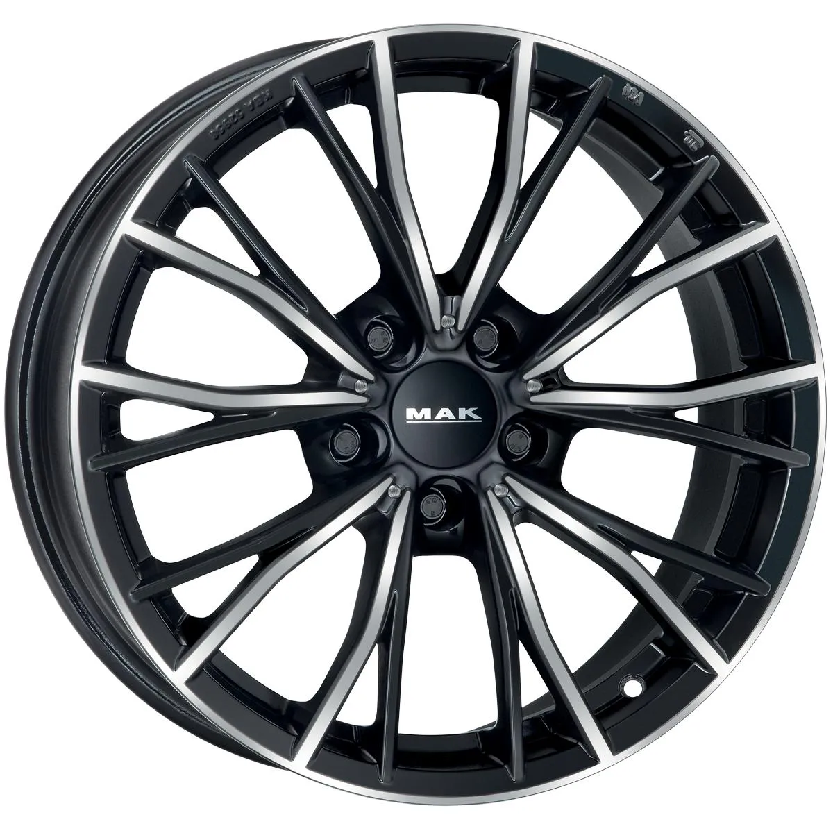 Диск литой R17 7.5J 5x120/72.6 ET43 MAK Mark Black Mirror F7570MKBM43I5BX