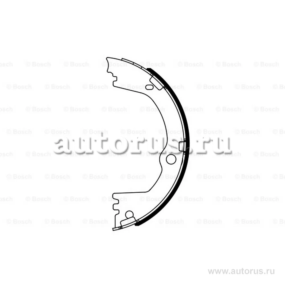 Колодки тормозные барабанные BOSCH 0986487939