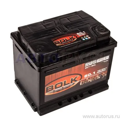 Аккумулятор BOLK BLACK 60 А/ч прямой L+ 242x175x190 L2 EN 480 А