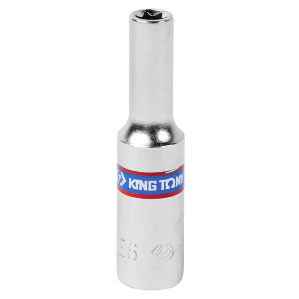 Головка торцевая TORX Е-стандарт 1/4, E6, L 50 мм KING TONY 227506M