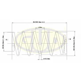 ПРУЖИНА ПЕР Audi A6 2.4-3.0 Quattro 97> G.U.D GCS004255
