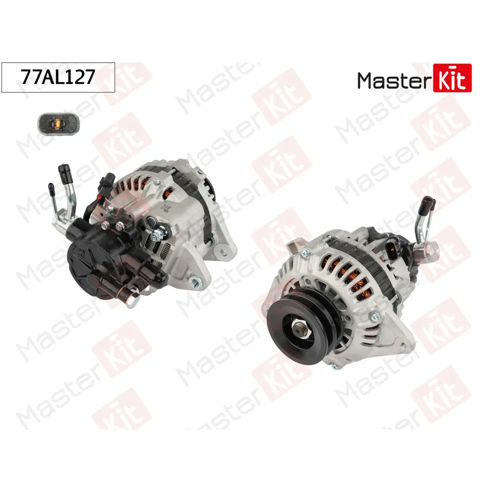 Генератор Hyundai GALLOPER II (JK-01)/TERRACAN (HP) 1997 - 2008 (14V 90A) MASTERKIT 77AL127