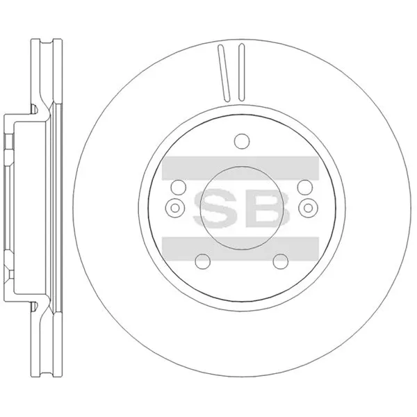Диск тормозной CHANGAN CS35 SANGSIN BRAKE SD8110