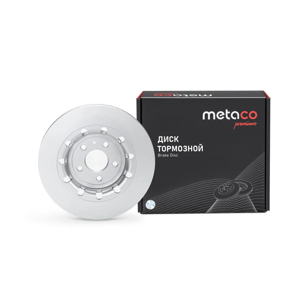 Диск тормозной передний вентилируемый PREMIUM METACO 3050-604