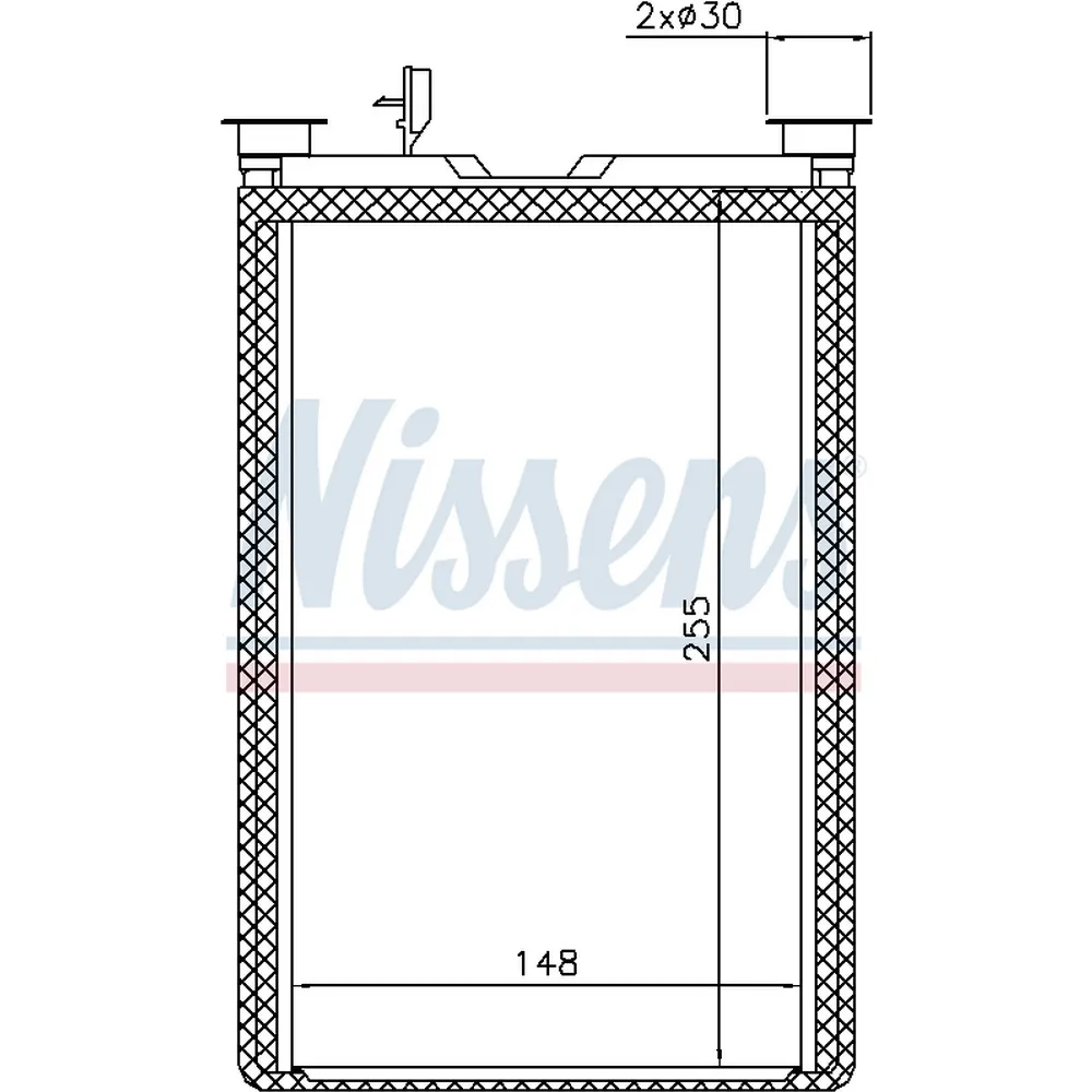 Радиатор печки BMW 3 E90-E91-E92-E93 (05-) 325 xi NISSENS 70526