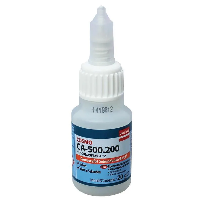 Клей цианоакрилатный секундный 50 гр COSMO CA-500.200 (COSMOFEN CA 12) FL104 652886