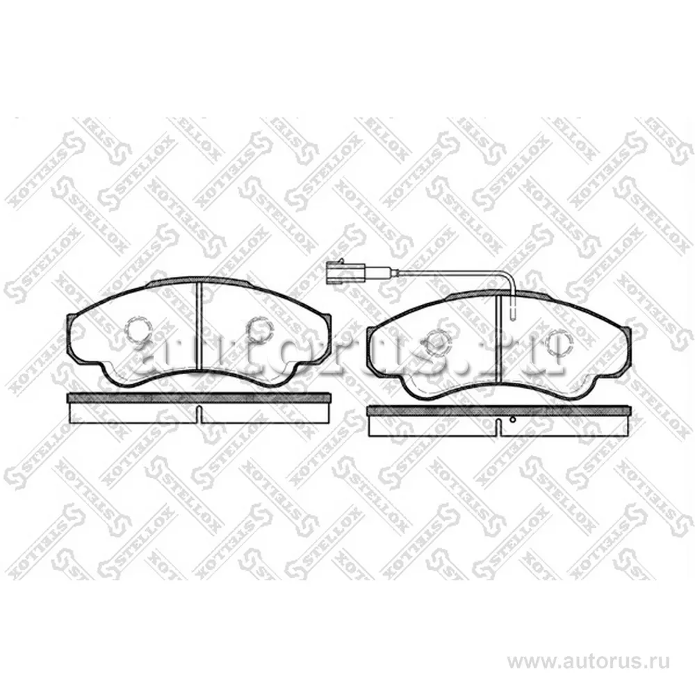 Колодки дисковые п. Peugeot Boxer 350 M STELLOX 970001BL_SX