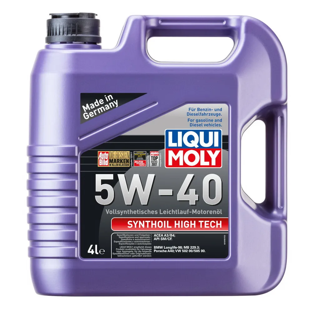 Масло моторное LIQUI MOLY Synthoil High Tech 5W-40 синтетическое 4 л  1915 / 2194