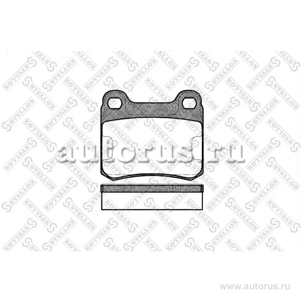 Колодки дисковые з. MB W201 2.3/2.5 16V 84-93/W124 2 STELLOX 168 010-SX