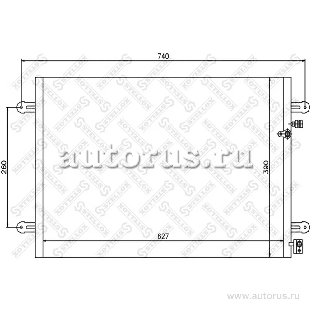 Радиатор кондиционера Audi A6 2.0-3.0TDi & Quattro 04> STELLOX 1045219_SX