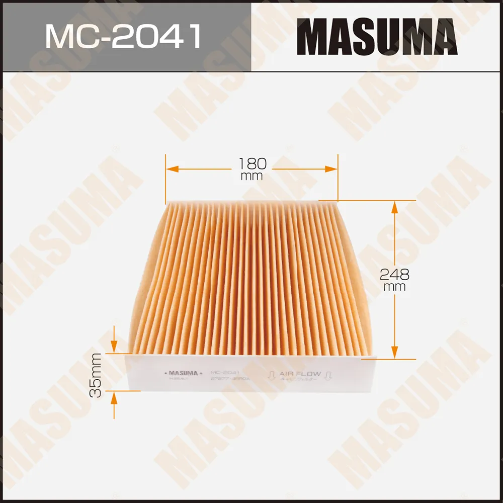 Фильтр салонный NISSAN QASHQAI MASUMA MC-2041