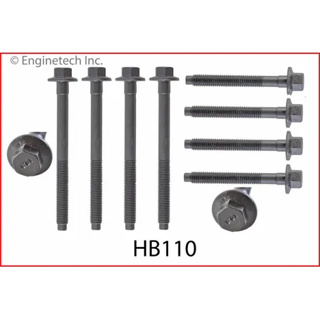 Комплект болтов на 1 головку Ford 3.8/3.9/4.2L 1996-2008 (HBK4120) ENGINETECH HB110