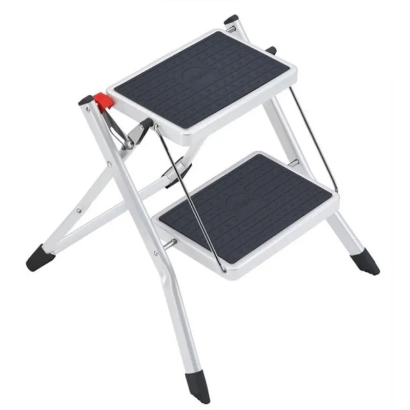 Стремянка стальная Hailo Mini с резиновым ковр., 2 ступ., белая, 4310-001 1374205