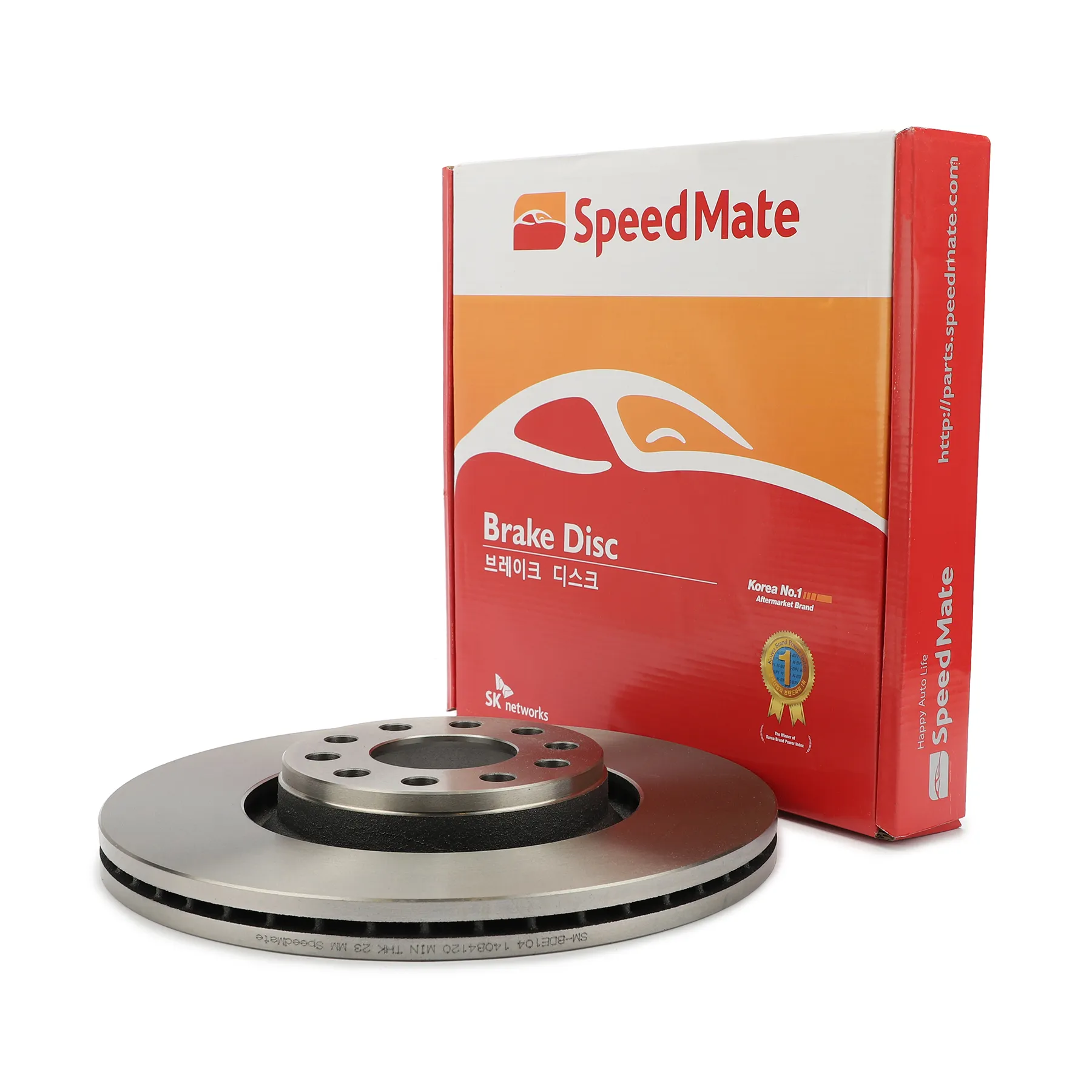 Диск тормозной передний AUDI A4,A6/SKODA SUPERB I/VW PASSAT SPEEDMATE SM-BDE104